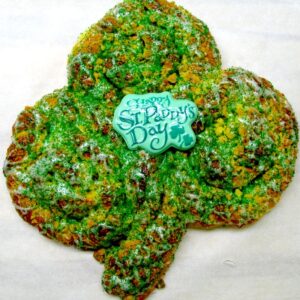 Picture of green shamrock coffee cake